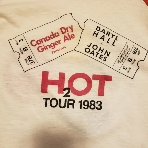 Hall & Oates H2O Tour Raglan Tee - Picture 6 of 8